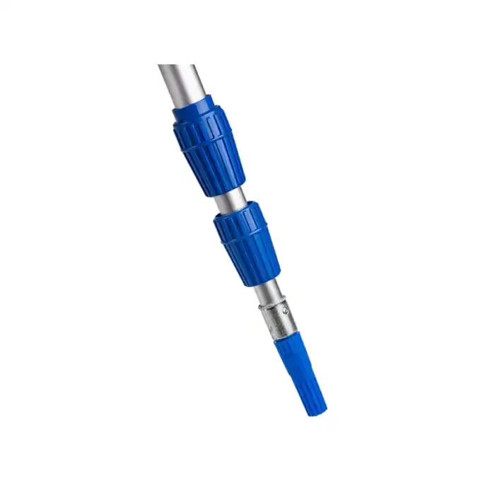 Blue stainless steel and plastic drain cleaning auger equipment used for plumbing maintenance and hygiene solutions.