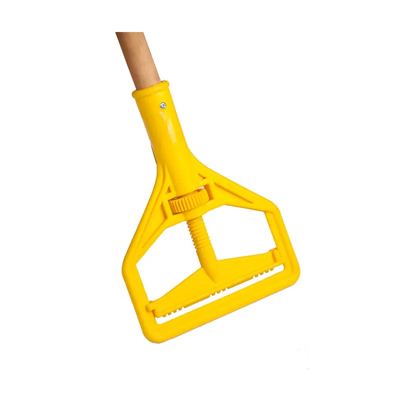 2 Yellow window cleaning squeegee with adjustable handle, ideal for professional cleaning services.