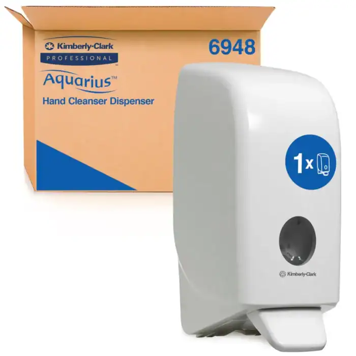 Kimberly-Clark Aquarius Hand Sanitizer Dispenser for hygiene and infection control at healthcare and commercial facilities.