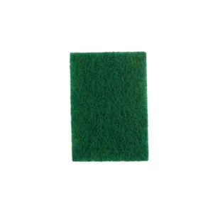 Green cleaning sponge for hygiene and sanitation purposes.