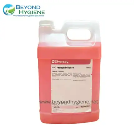 French Modern liquid air freshener, 3.8L, for commercial and industrial cleaning, ideal for large areas, designed by Beyond Hygiene Asia.