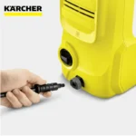 Kärcher high-pressure cleaner with nozzle attachment for efficient cleaning, ideal for commercial and industrial hygiene solutions in Asia.