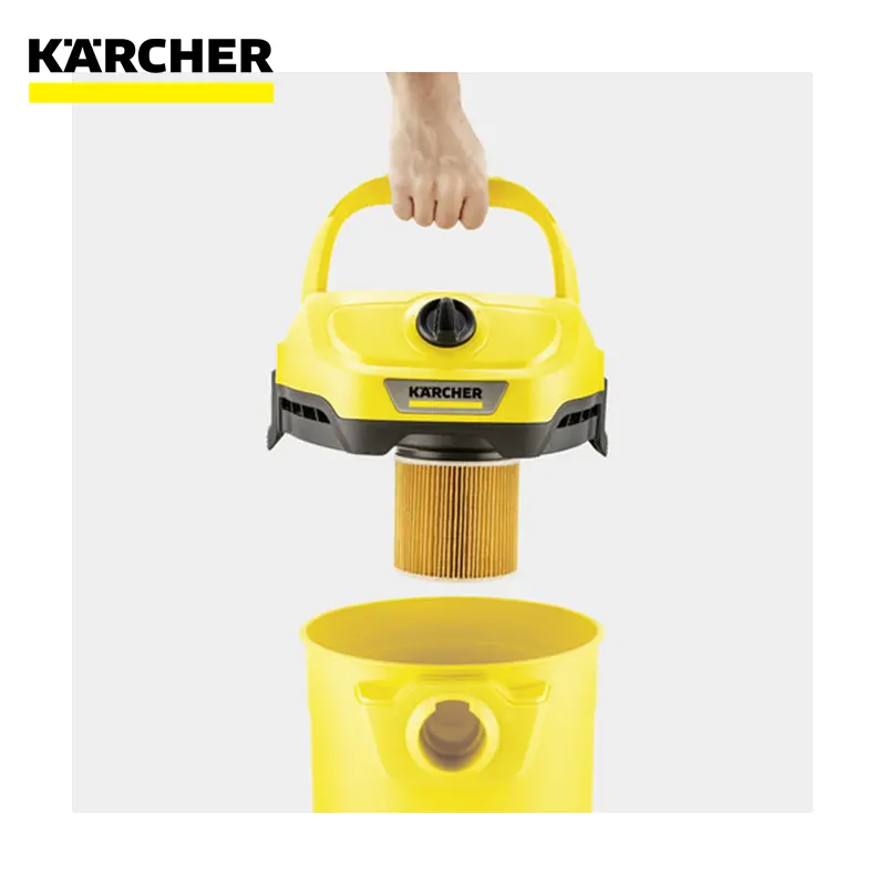 3 Karcher wet and dry vacuum cleaner demonstrating powerful cleaning capabilities, suitable for industrial and commercial cleaning applications.
