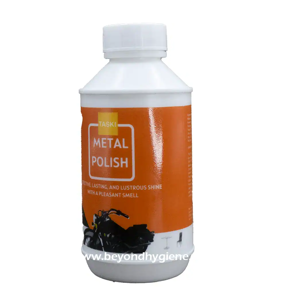 3 Metal polish bottle for automotive cleaning and maintenance.