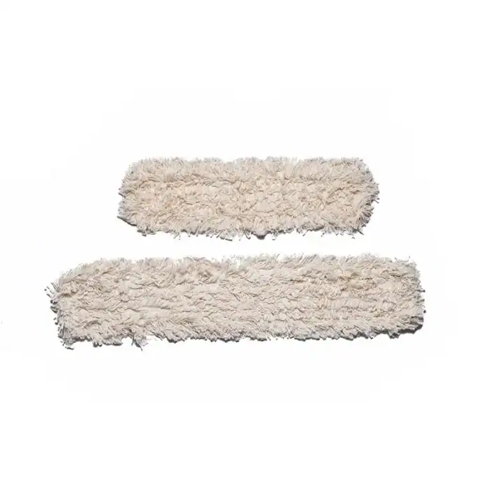 Microfiber cleaning mop pads for commercial disinfecting and janitorial services.
