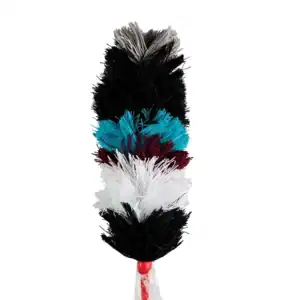 Dust mop head for cleaning and dusting, colorful feather duster for professional janitorial uses.