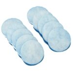 Sterile disinfectant wipes in a stack, used for hygiene and cleaning purposes.