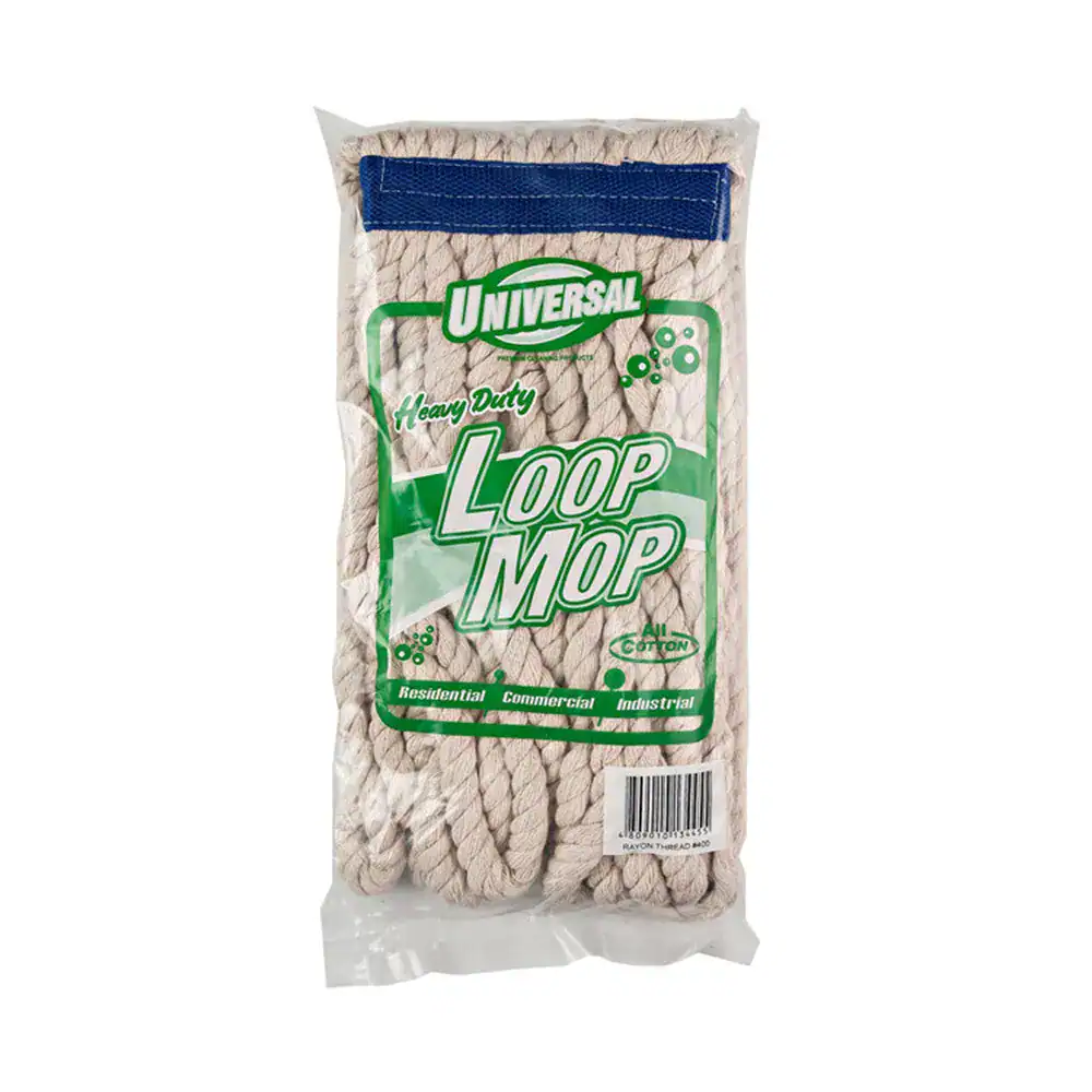 #500 UNIVERSAL LOOP END COTTON MOP HEAD Rayon Thread Loop mop cleaning tool for commercial, industrial, and residential use - quality cleaning supplies from Beyond Hygiene Asia.