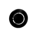MaxBin 50L Metal Black Open Lid Trash Bin | Heavy-Duty Open Top Round Waste Can | 50 Liters