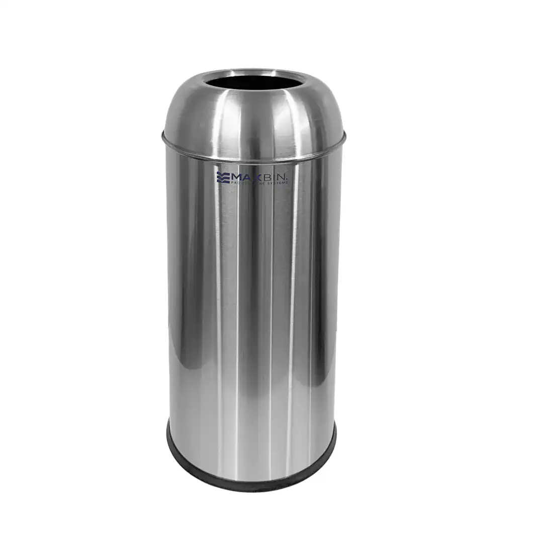 50L-Stainless-Fingerprint-Free-Open-Lid Personal hygiene waste disposal bin designed for public and commercial spaces, made of durable stainless steel, promoting cleanliness and hygiene.