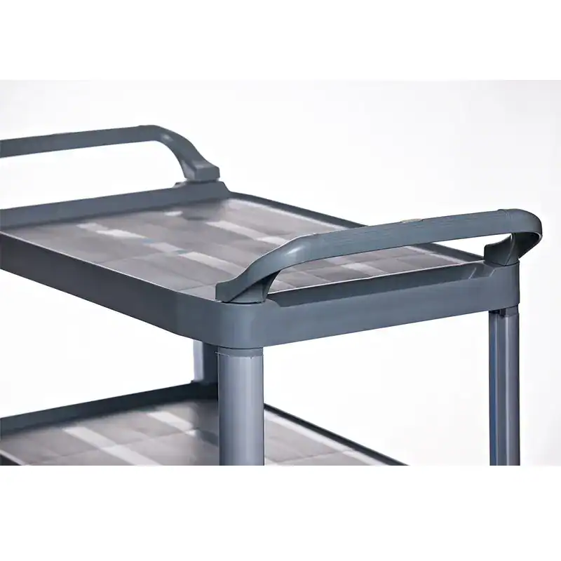 6 Floor cleaning cart with multiple compartments for efficient sanitation tasks in healthcare and hygiene facilities.