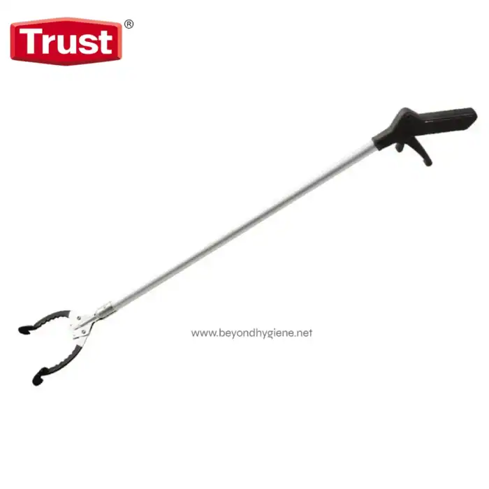 Trust long-reach grabber tool for efficient trash picking and reaching difficult areas, ideal for hygiene and cleaning purposes. Durable, lightweight, and easy to use for hygiene maintenance.