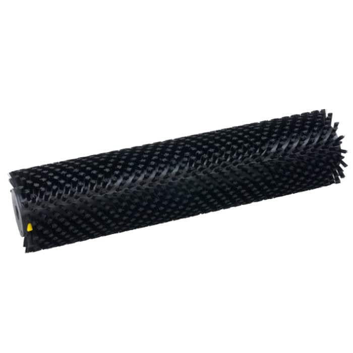 Flexible black cleaning roller for industrial and commercial hygiene maintenance.