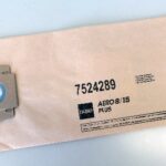 Disposable face mask packaging for hygiene and safety.