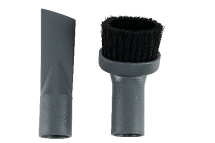 Microfiber cleaning brush with removable cover for hygienic storage, ideal for detailed cleaning tasks.