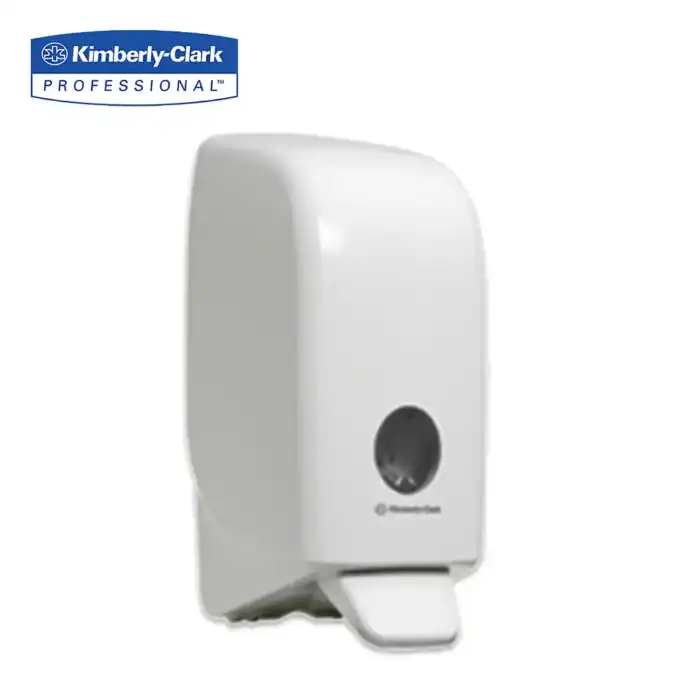Kimberly-Clark professional liquid soap dispenser for hygiene and sanitation in commercial and healthcare environments.
