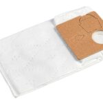 Replaceable vacuum cleaner bag with filter for enhanced hygiene and cleaning efficiency.