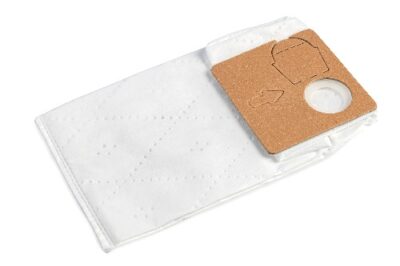 Replaceable vacuum cleaner bag with filter for enhanced hygiene and cleaning efficiency.