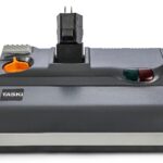 Electric stapler device used for office or industrial fastening tasks, featuring adjustable settings and a compact design.