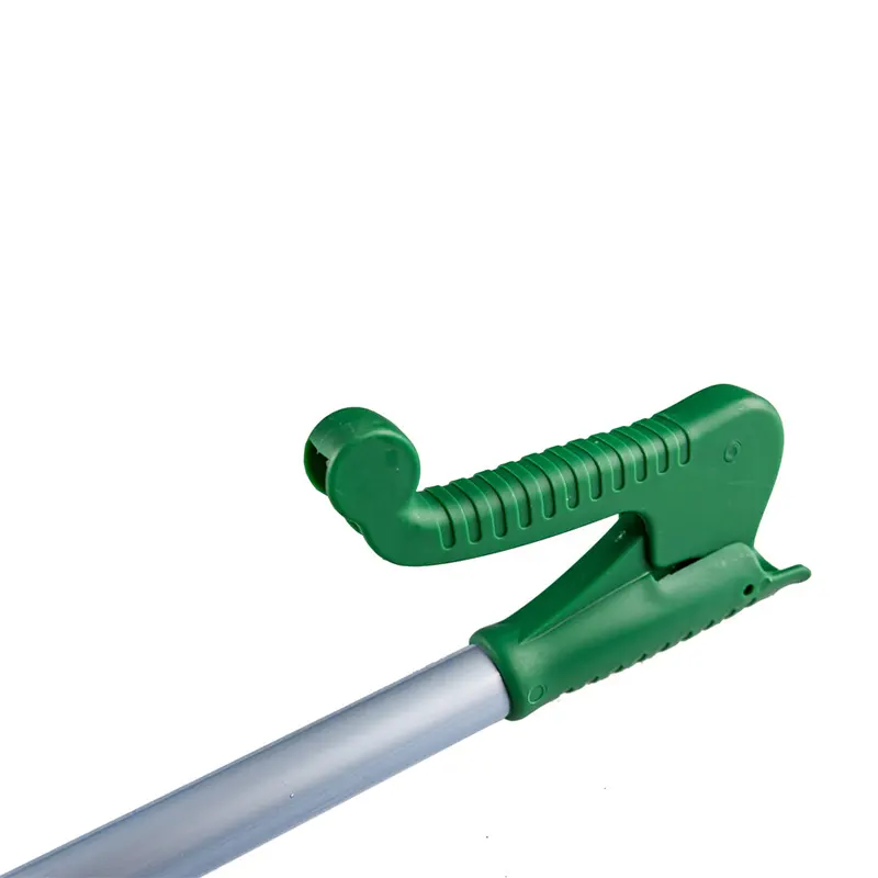 Garbage+Pick+Clamp-3+B Spoon rest cleaning tool, green plastic handle with metal rod for food service, hygienic kitchen utensil for restaurants and catering, Beyond Hygiene Asia.