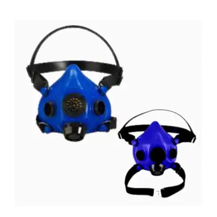 Blue reusable face masks with filters for improved hygiene and safety in Asia.