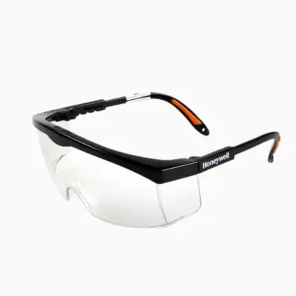 Enhanced safety eyewear from Honeywell, ideal for industrial and laboratory environments, featuring impact-resistant lenses and adjustable comfort for optimal eye protection.