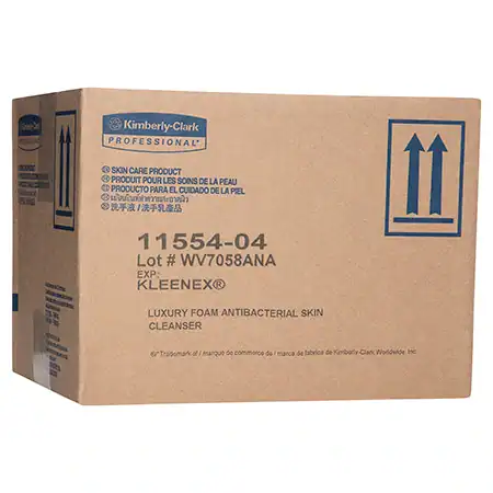 KIMB_11554-C1NA Antibacterial skin cleanser box from Beyond Hygiene Asia, showcasing professional-grade hygiene products for healthcare and sanitation needs.