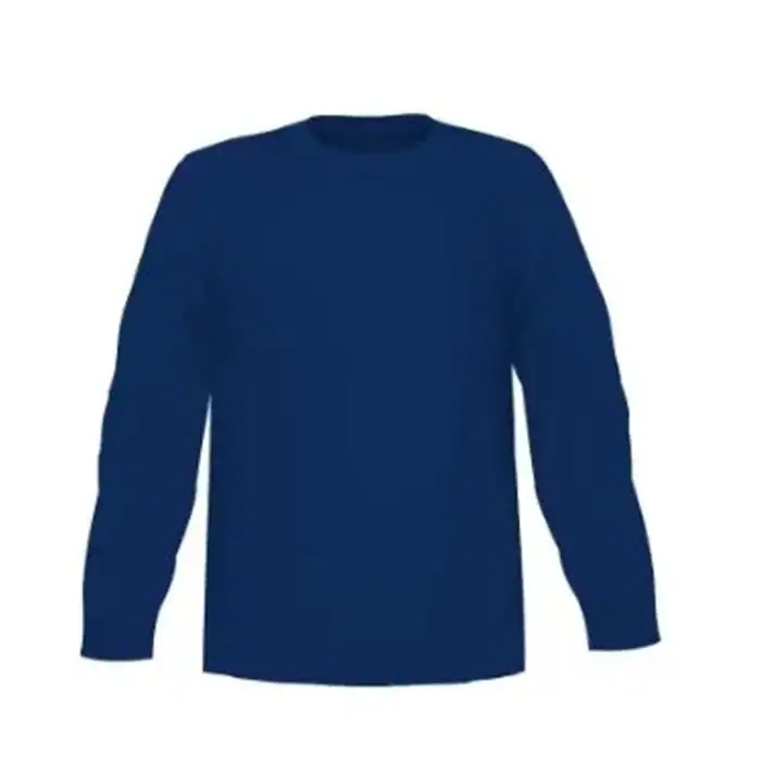 Blue long-sleeve work shirt for hygiene and cleaning professionals at Beyond Hygiene Asia.