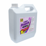 Liquid oxygen bleach cleaning solution for hygiene and sanitation.