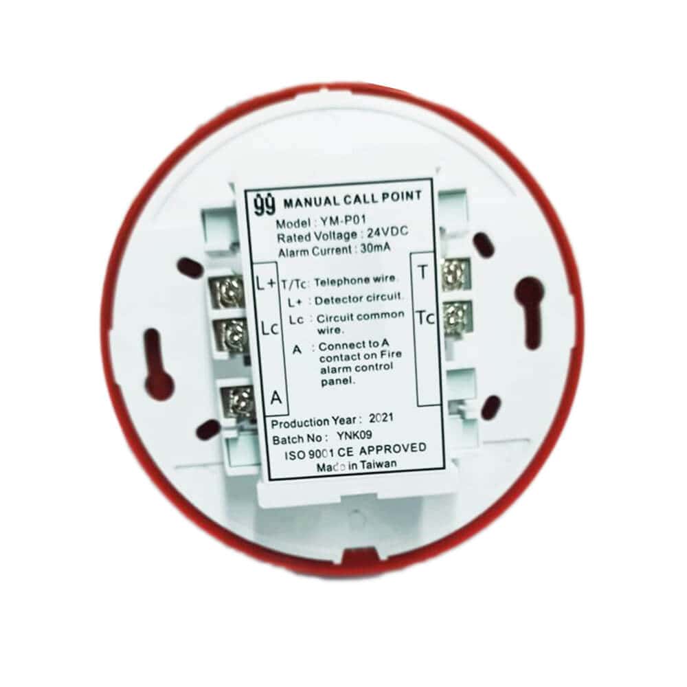 Manual-Push-Station-3.jpg Fire alarm manual call point device, electrical wiring switch for fire safety, smoke detector alarm component, building safety equipment, fire emergency alert system relevance.