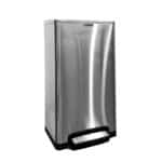 MaxBin 50L Stainless Steel Square Step Bin | Trash Can with Cover | Foot Pedal Trash Bin | 50 Liters