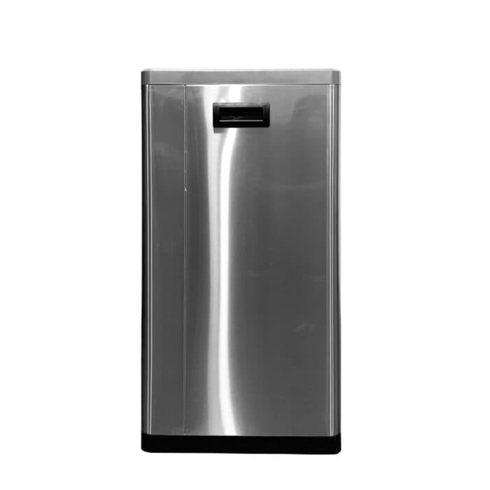 Automatic stainless steel hand sanitizer dispenser for enhanced hygiene at Beyond Hygiene Asia.