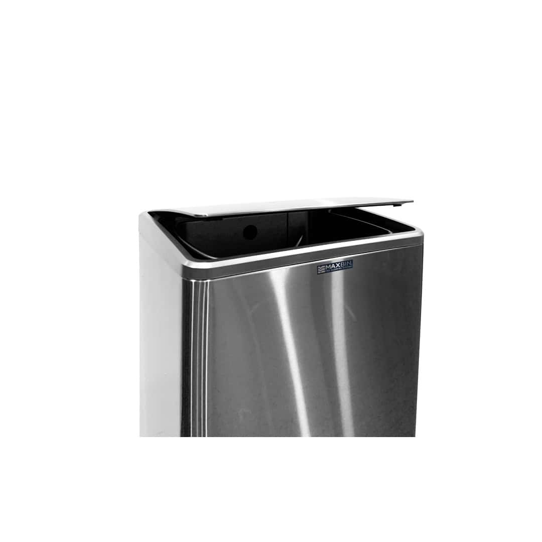 MaxBin-50L-Stainless-Square-Step-Bin-Detail.jpg High-capacity stainless steel commercial hand sanitizer dispenser from Beyond Hygiene Asia, ideal for public restrooms and hygiene-focused environments.