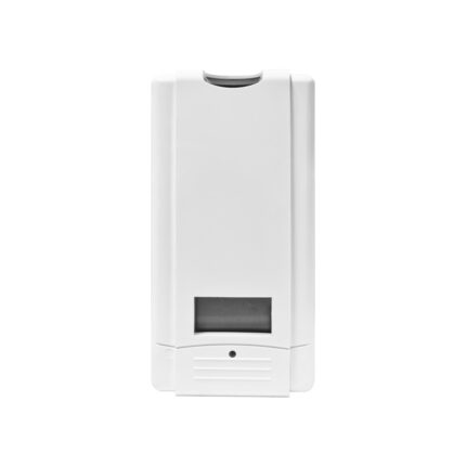 Dispenser for hand sanitizer or disinfectant, white wall-mounted sanitizing station, touchless hygiene product for commercial and hospitality environments, Beyond Hygiene Asia.