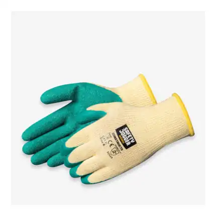 Chemical-resistant work gloves for industrial and cleaning tasks, certified for safety and comfort. Suitable for Asia-based hygiene and sanitation professionals seeking reliable protective gear.