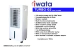 Iqwta turbo G2 portable air cooler - modern stylish multi-functional cooling system for home and office use.