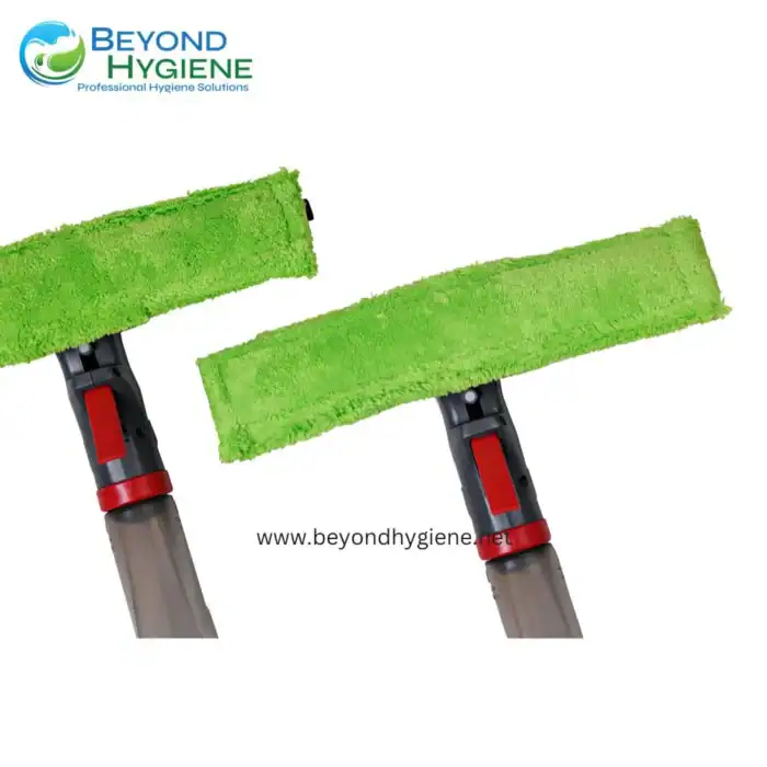 Microfiber cleaning mops with adjustable handles for professional hygiene cleaning solutions in Asia.