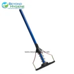 Electric mop with a blue handle and spring mechanism, designed for professional cleaning solutions at Beyond Hygiene Asia.