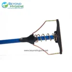 Broom scraper rake for hygiene cleaning, heavy-duty scraping tool for commercial and industrial cleaning applications, durable and rust-resistant, essential for maintaining hygiene standards in various facilities.