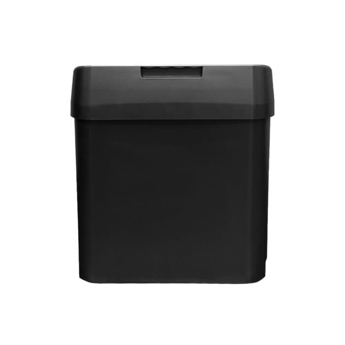 Slim Auto Sensor Trash Bin Black | Compact Automatic Trash Can | Waste Bin | HOSPECO