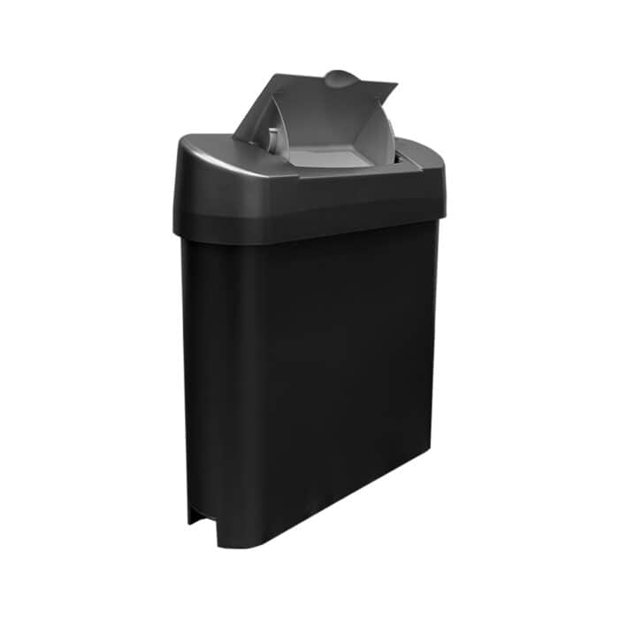 Slim Auto Sensor Trash Bin Black | Compact Automatic Trash Can | Waste Bin | HOSPECO
