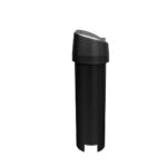 Black automatic soap dispenser for touchless hand hygiene sanitation. Ideal for commercial, healthcare, and hospitality settings to promote effective hygiene practices and reduce cross-contamination.