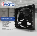 Tornado EXF-S20 20-inch wall hanging exhaust fan with 4 blades, 5700 m³/h airflow, 350W power, and silent operation, ideal for commercial and industrial ventilation solutions.