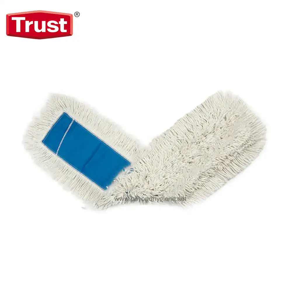 TR-6533 Trust Microfiber Cleaning Pad with Blue Handle - High Absorbency & Durable for Effective Cleaning, Perfect for Professional & Home Use in Asia Markets.