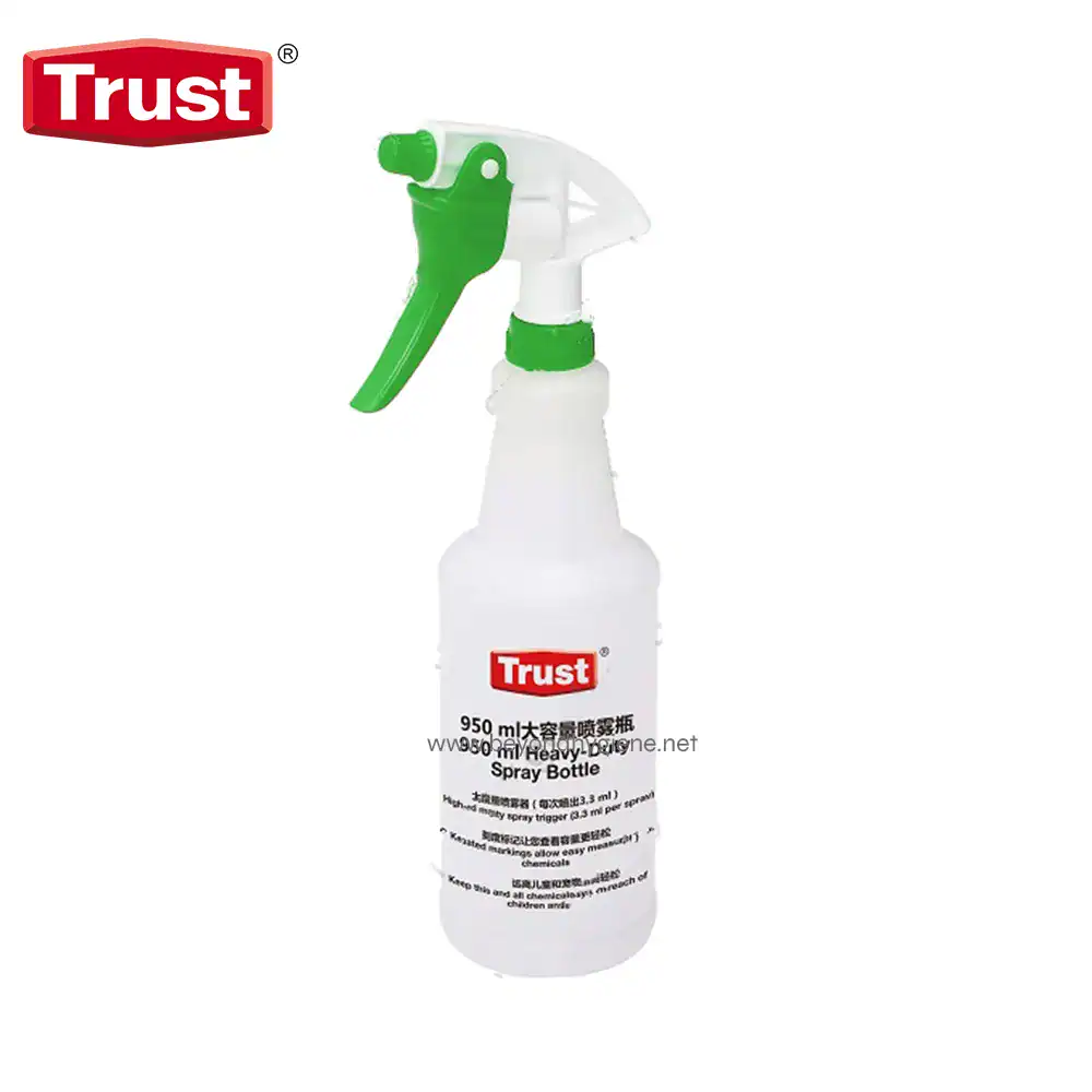 TR-6947GREEN Trust heavy-duty spray bottle for disinfecting surfaces and cleaning solutions, essential for maintaining hygiene in commercial and industrial settings in Asia.