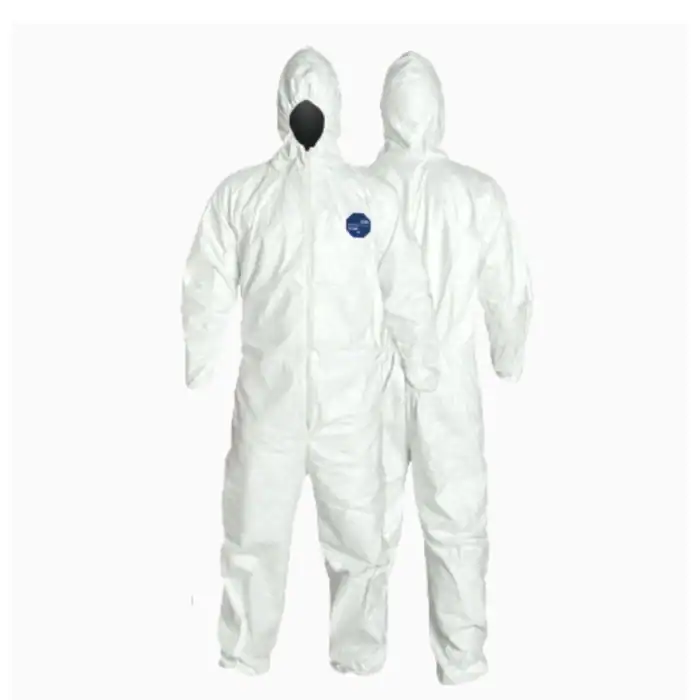 Protective disposable coverall suits for hygiene and safety, ideal for medical, industrial, and cleaning applications in Asia.