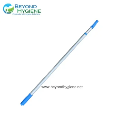 Replaceable cleaning mop with blue handle for professional hygiene cleaning solutions in Asia.