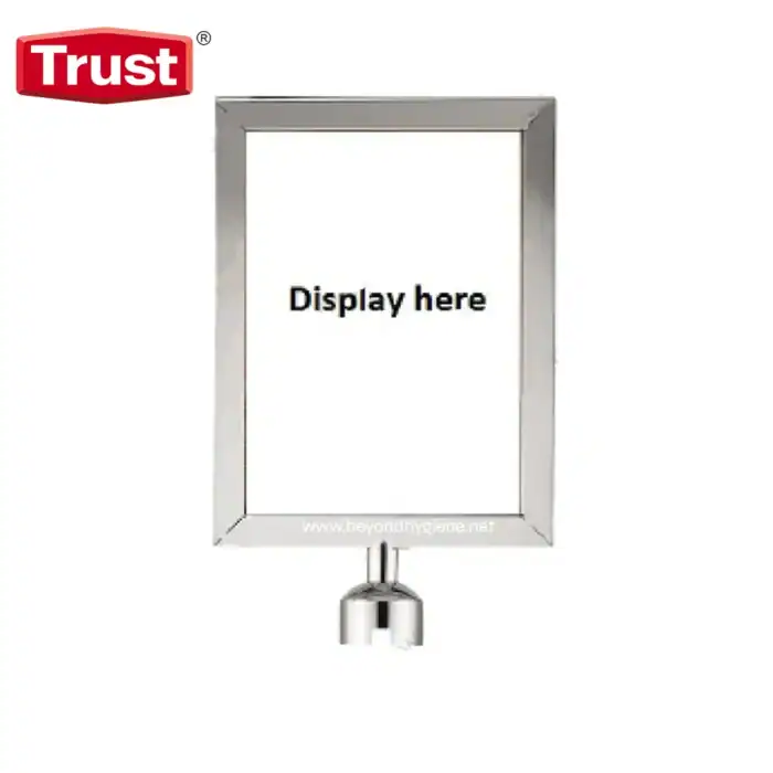 Trust logo illuminated display case for branding and advertising at Beyond Hygiene Asia, ideal for commercial signage and professional presentation.