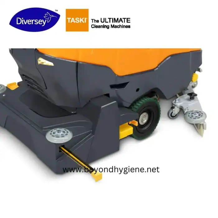 Robotic floor cleaning machine by Diversey TASKI, designed for efficient hygiene maintenance and floor sanitation services. Ideal for commercial and industrial cleaning environments.