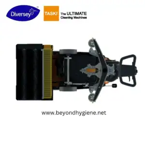 Diversey TASKI cleaning machine, professional cleaning equipment, industrial floor cleaning, hygiene solutions from Beyond Hygiene Asia, logo visible in the image.